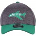 Men's New York Jets New Era Heathered Gray/Kelly Green Historic Logo Shadow Tech 39THIRTY Flex Hat 2774626